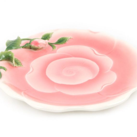 PINK ROSE PLATE